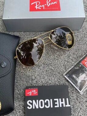 Ray-Ban 3025 Brown Aviator Sunglasses 58mm